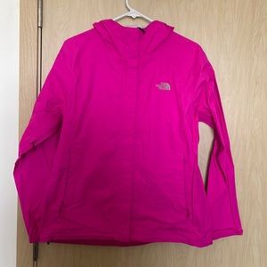 Hot Pink North Face Rain Jacket